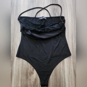 Black bodysuit blouse